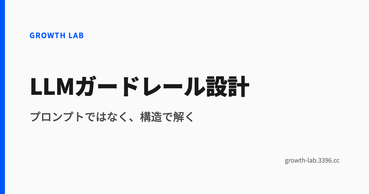 LLMガードレール設計